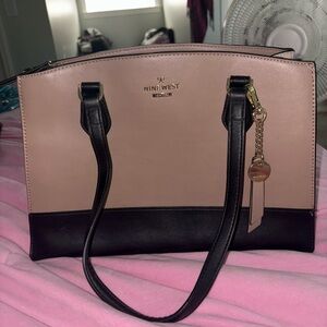 Nine West Black and Tan Hand Bag
